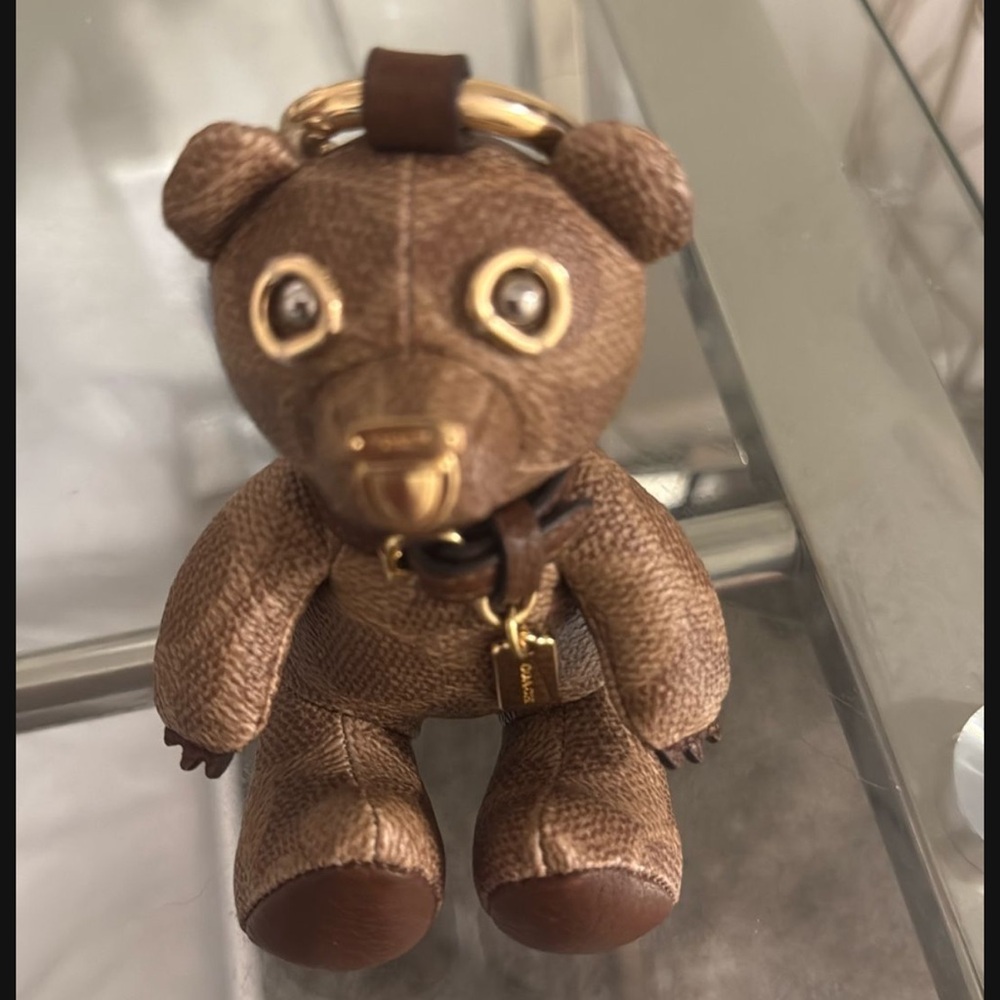 Coach Brown Bear Key Holder - Picture 2 of 6